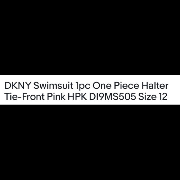 NWT DKNY Swimsuit Size 12 - Picture 4 of 7